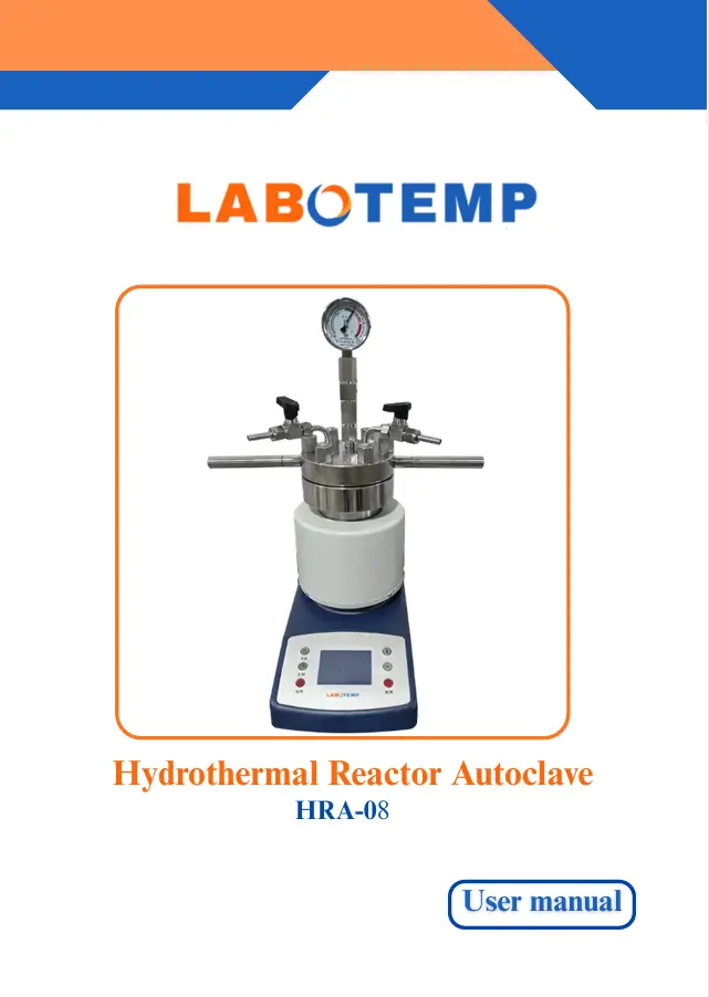 Hydrothermal Reactor Autoclave HRA-08
