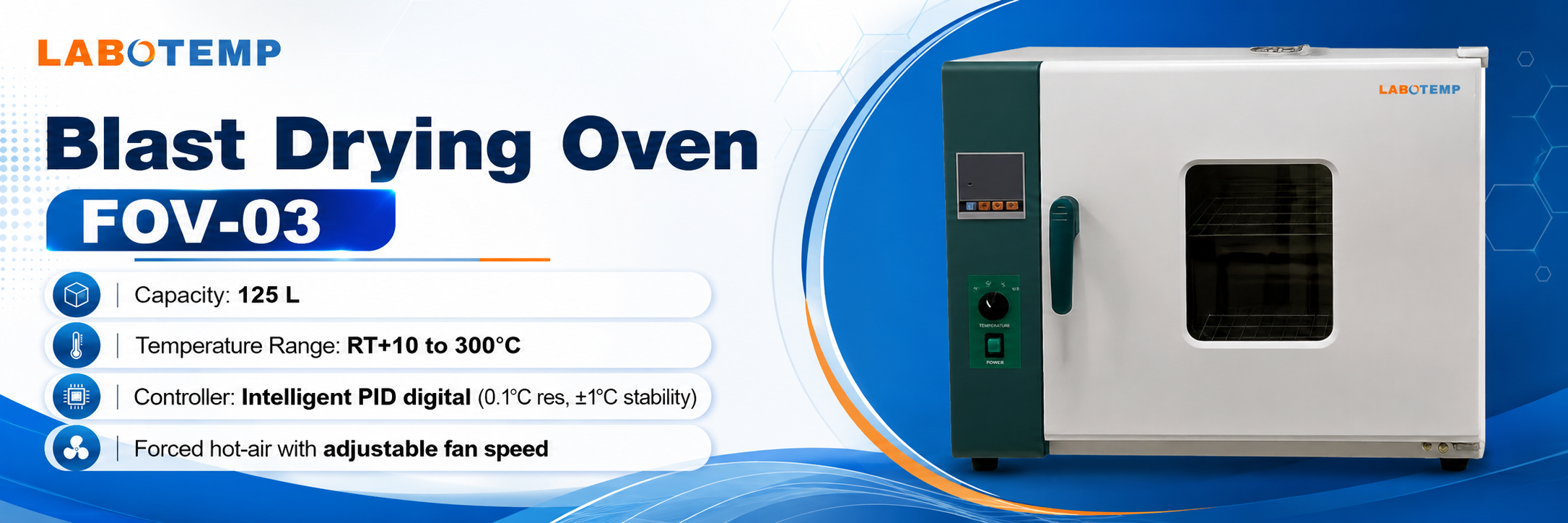 Blast Drying Oven FOV-03 Specification Poster