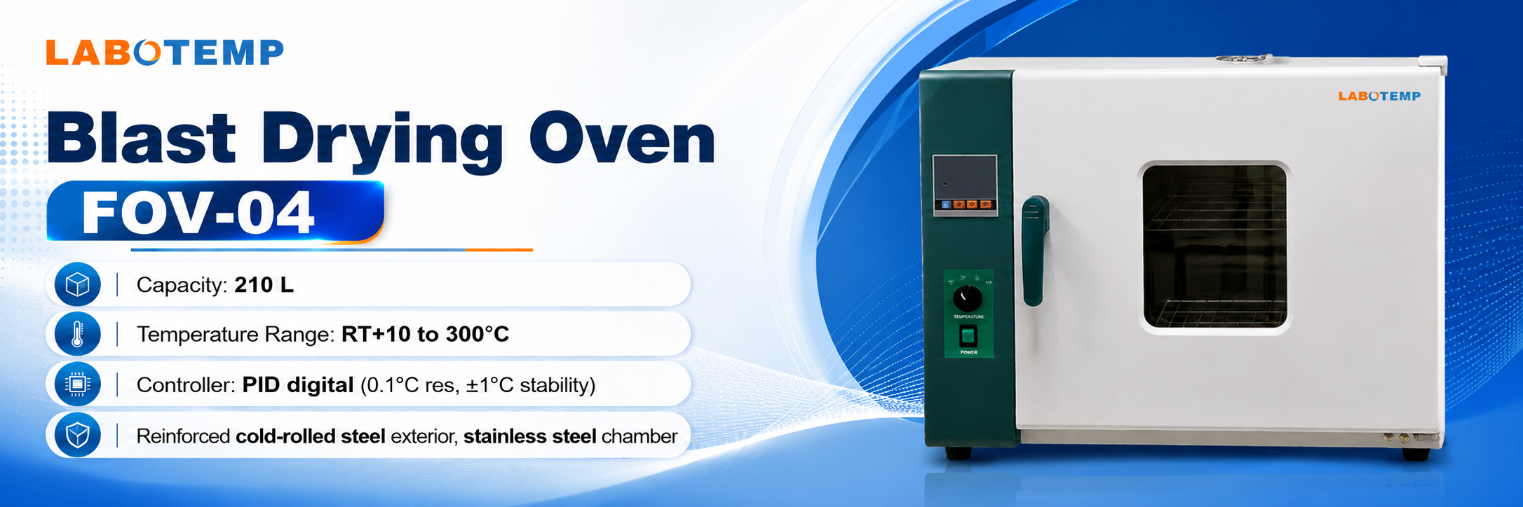 Blast Drying Oven FOV-04 Specification Poster