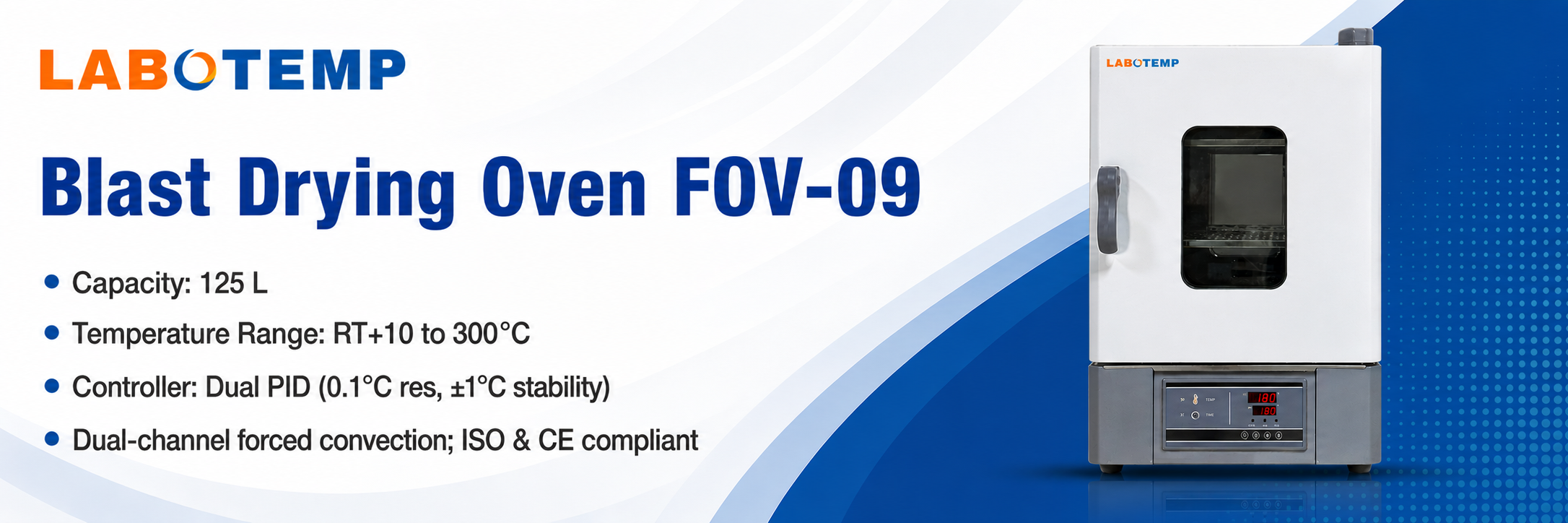 Blast Drying Oven FOV-09 Specification Poster