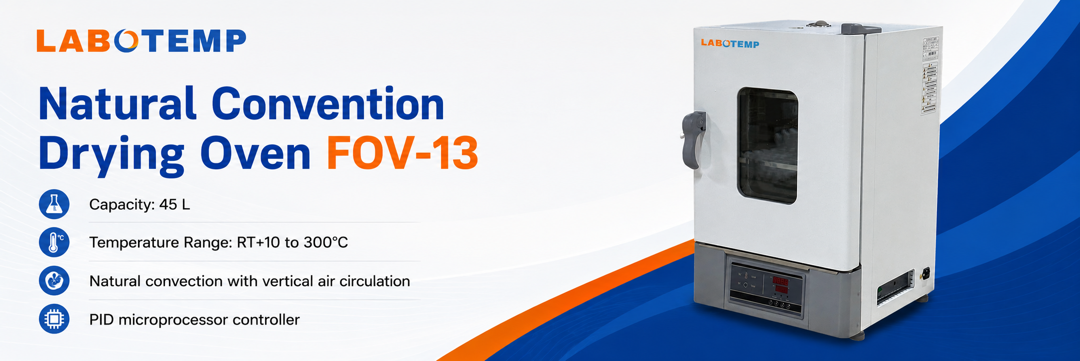 Natural Convention Drying Oven FOV-13 Specification Poster