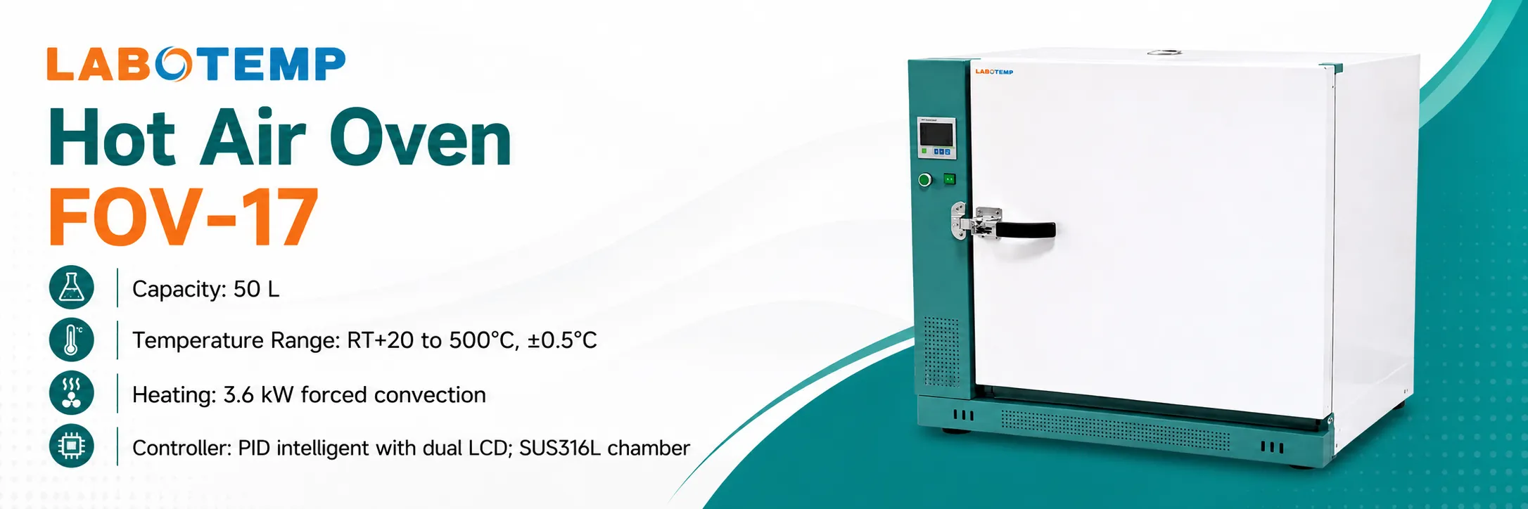 Hot Air Oven FOV-17 Specification Poster