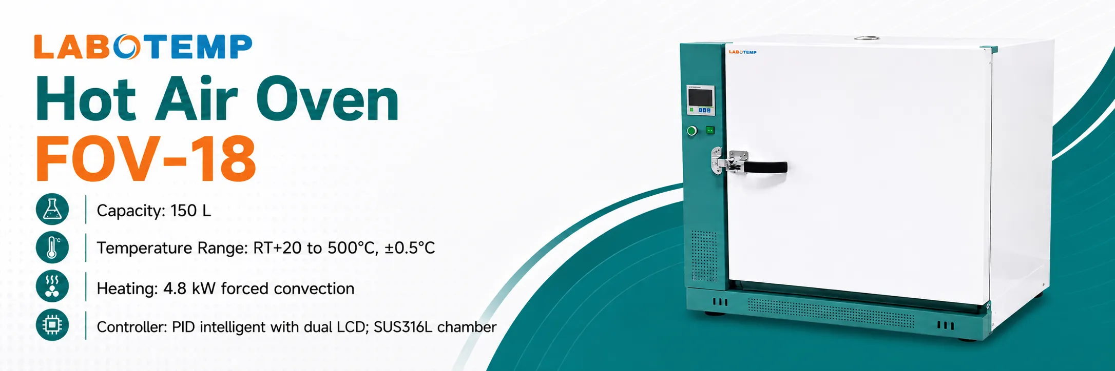 Hot Air Oven FOV-18 Specification Poster