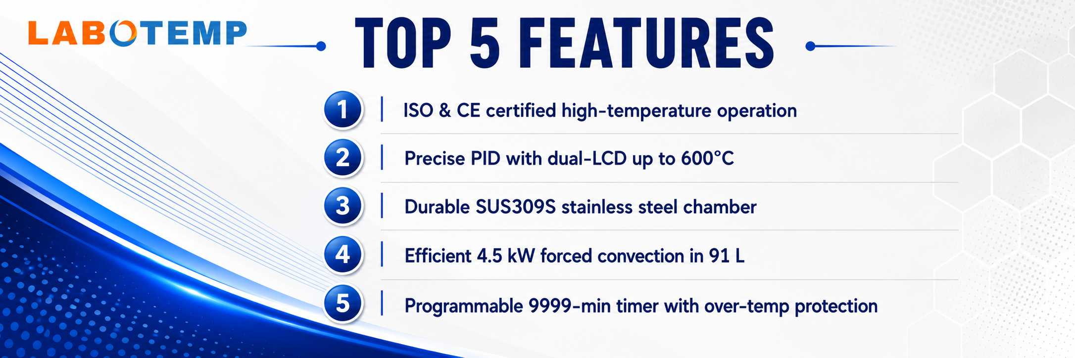 Hot Air Oven FOV-19 Specification Poster