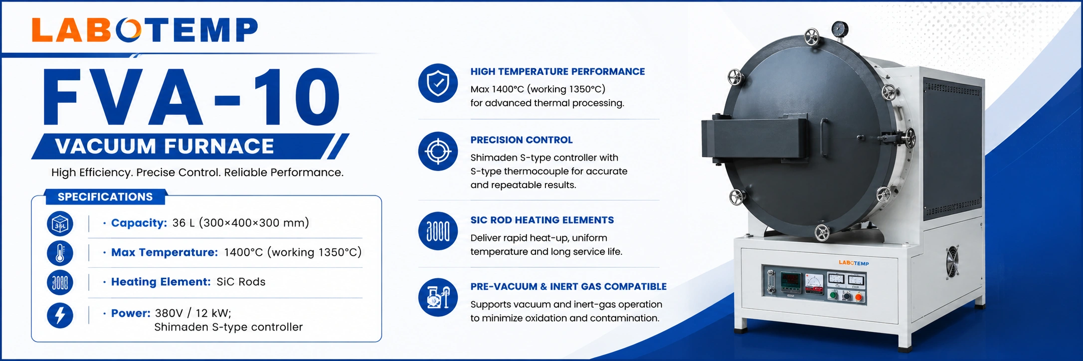 Vaccum Furnace FVA-10 specs