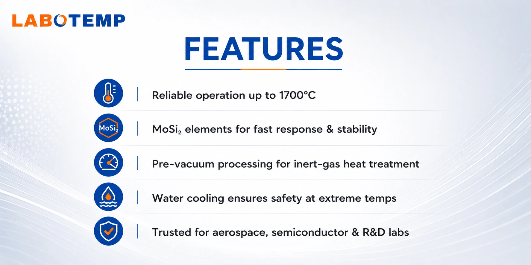 Vaccum Furnace FVA-12 features