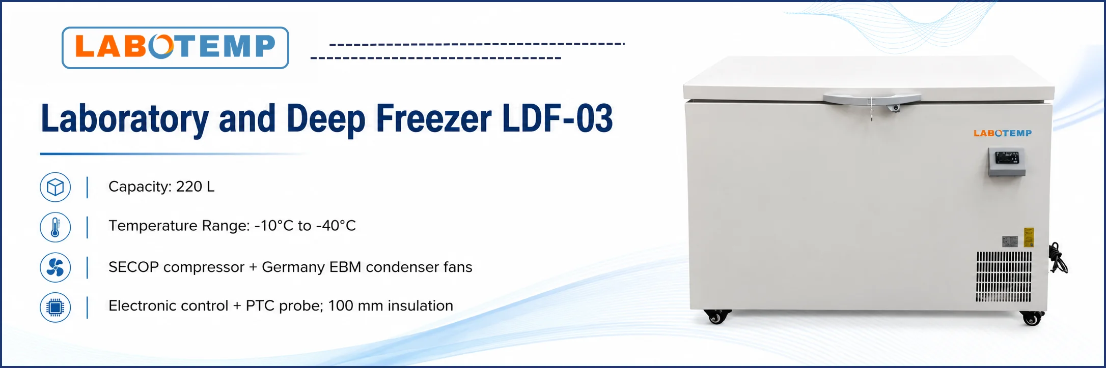 Laboratory and Deep Freezer LDF-03 Specification Poster