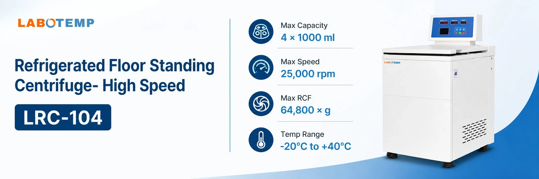Refrigerated Floor Standing Centrifuge- High Speed LRC-104a