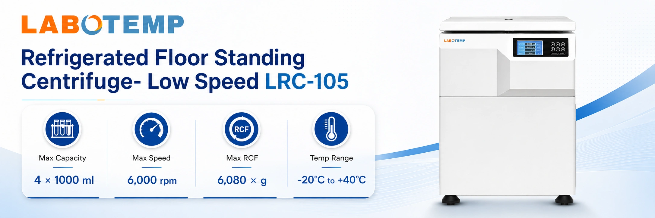 Refrigerated Floor Standing Centrifuge- Low Speed LRC-105a