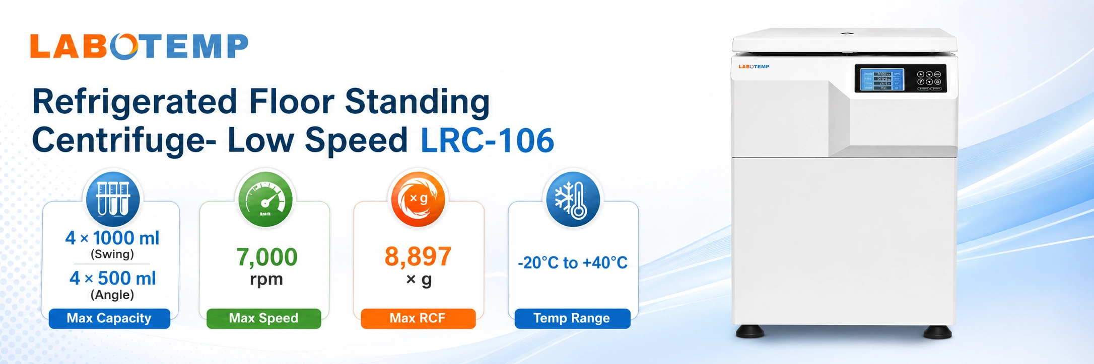 Refrigerated Floor Standing Centrifuge- Low Speed LRC-106a
