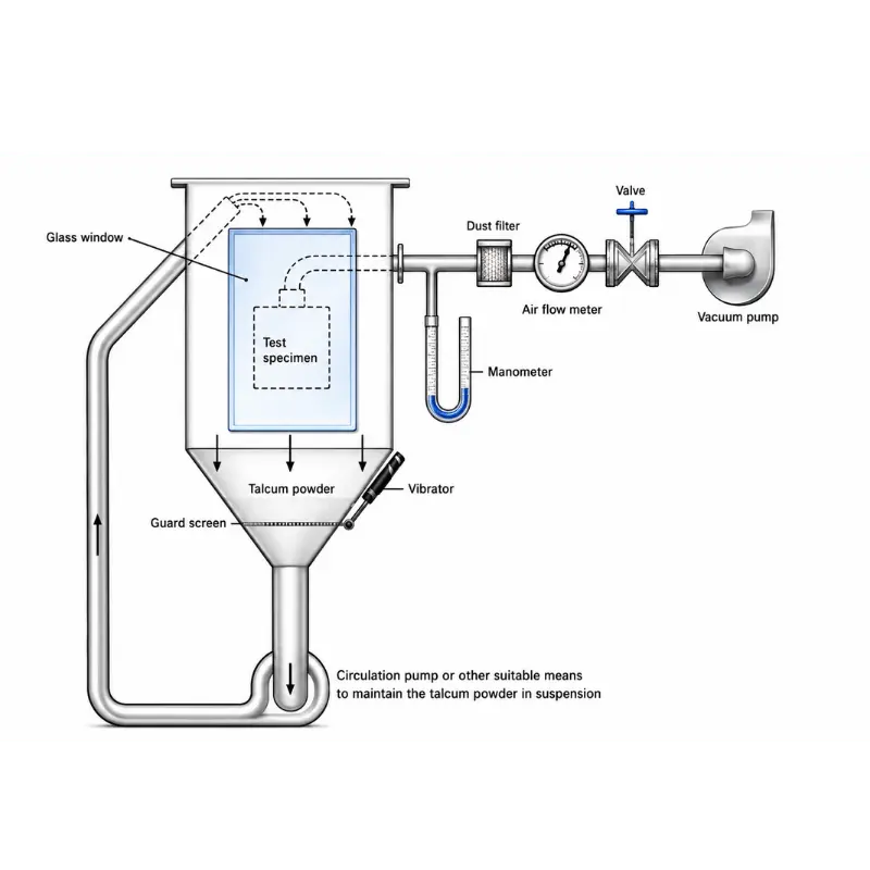 sand dust chamber diagram